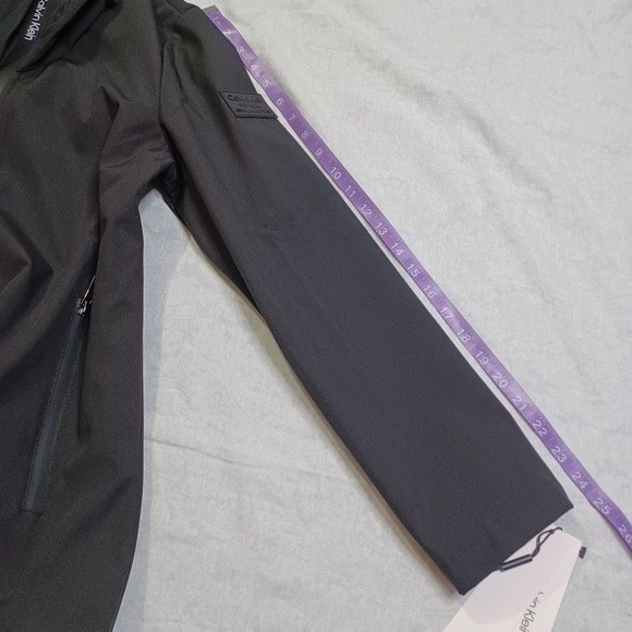 CALVIN KLEIN Black Flex Tech Hooded Jacket size XS - Picture 7 of 16